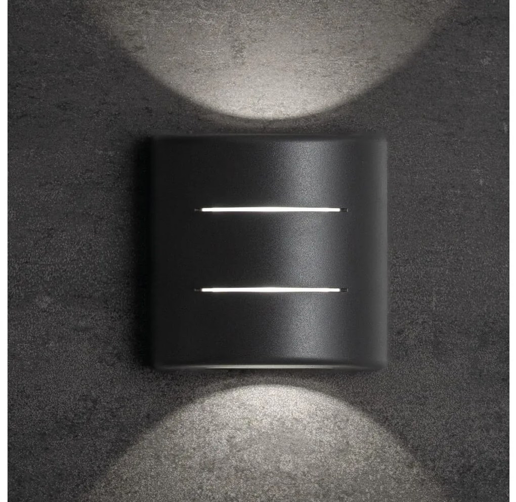 Kanlux 39184 - Zewnętrzny kinkiet LED REFAZI LED/6W/230V IP54 antracyt