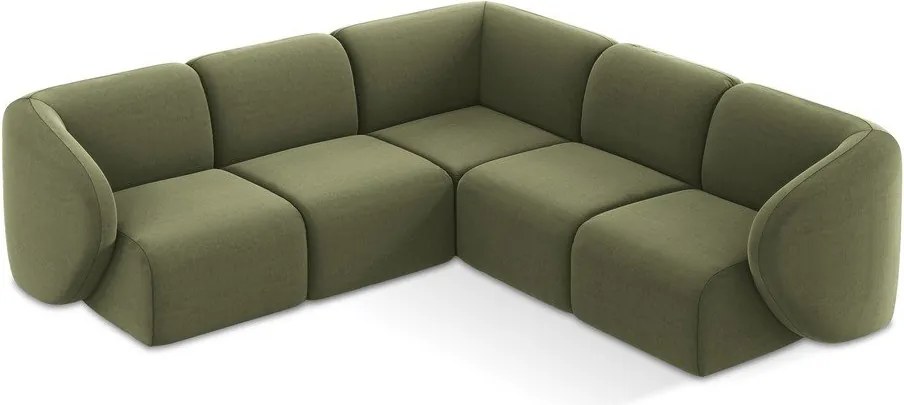 Zielony aksamitny narożnik Lani – Makamii