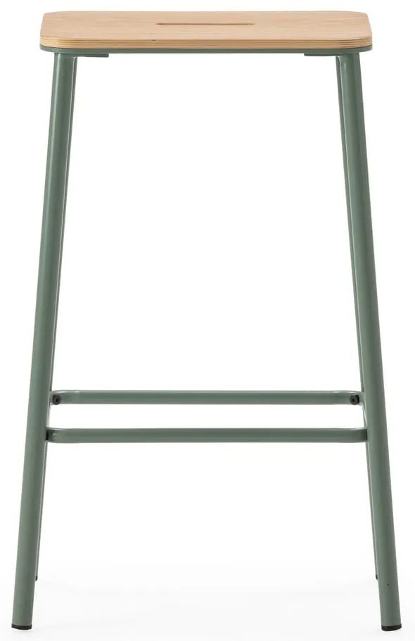 Zielone hokery zestaw 2 szt. (wysokość siedziska 65 cm) Abba – Marckeric