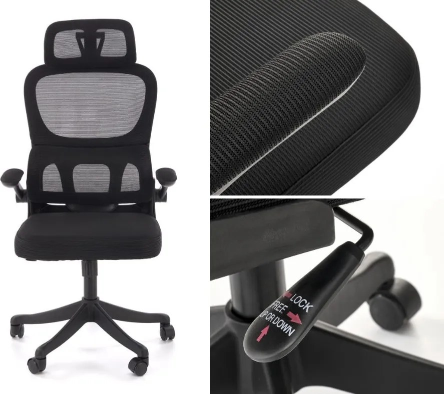 Fotel biurowy z podparciem lędźwiowym Soren Halmar