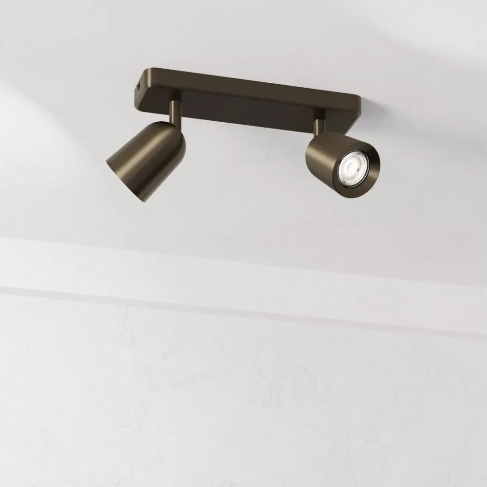 Eglo 901949 - Oprawa punktowa CAMALDOLI 2xGU10/10W/230V brązowa