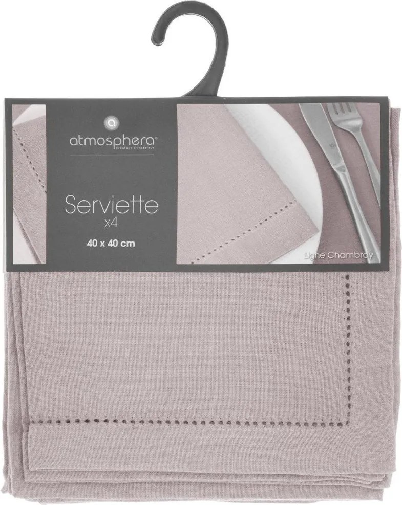 Serwetki bawełniane CHAMBRAY, 4 szt, 40 x 40 cm