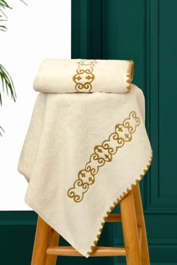 Ręcznik kąpielowy MONDRIAN 85x150cm Śmietankowy