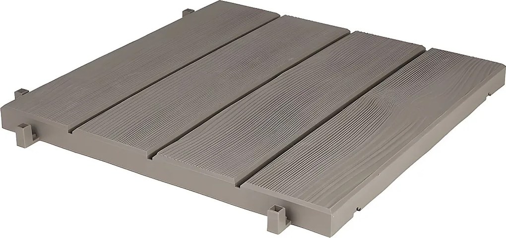 Zestaw 4 płytek zatrzaskowych imitujących drewno, 40 cm