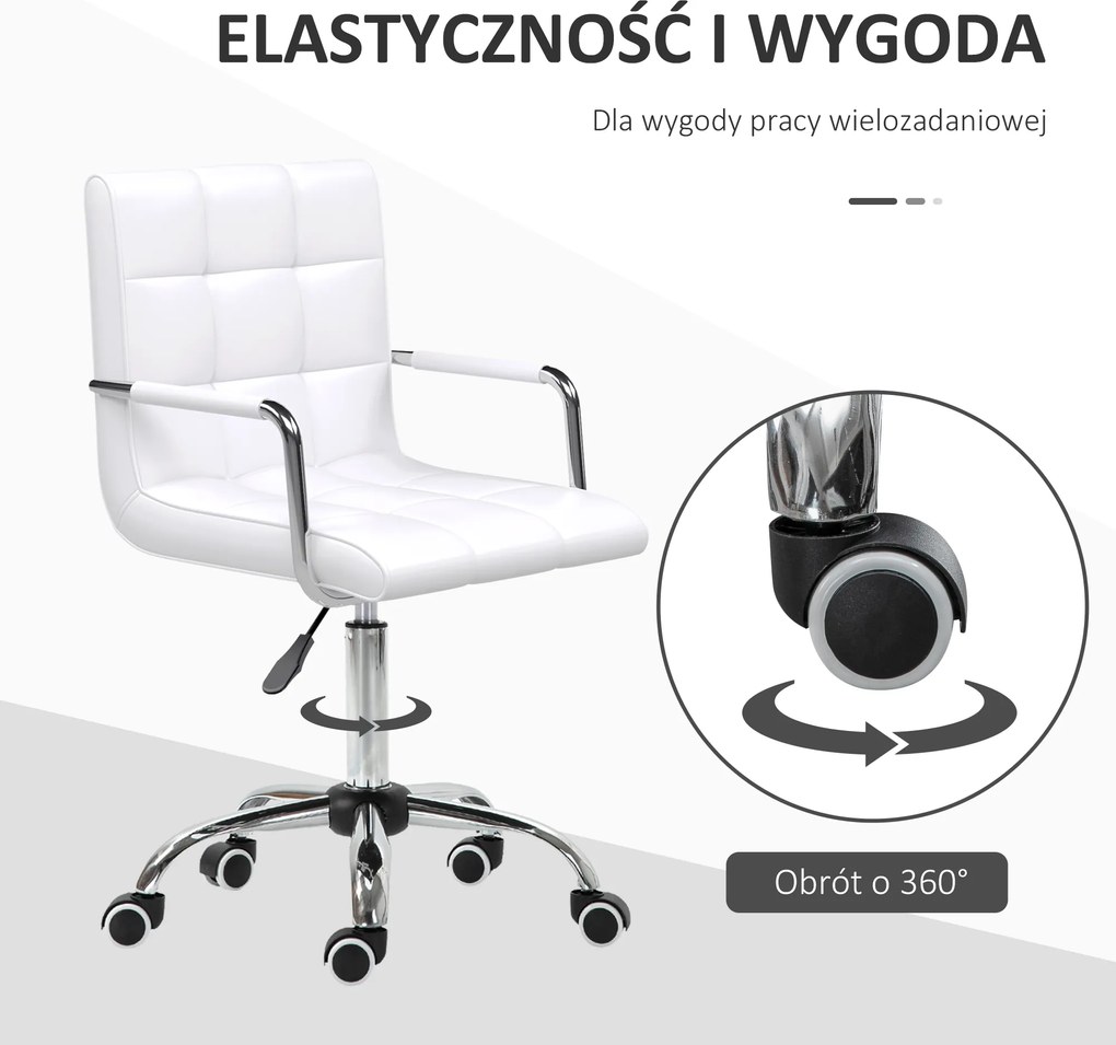 Vinsetto Fotel Biurowy z Funkcją Masażu i Ogrzewania Podnóżek Regulowany do 120kg Brązowy | Aosom PL