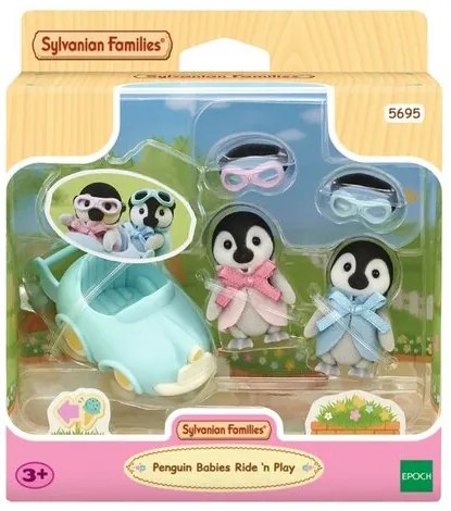 Sylvanian Families Baby Penguins bliźniaki zsamochodem