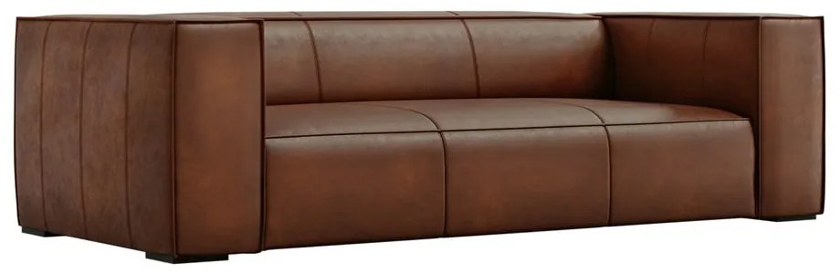 Koniakowa skórzana sofa 227 cm Madame – Windsor &amp; Co Sofas