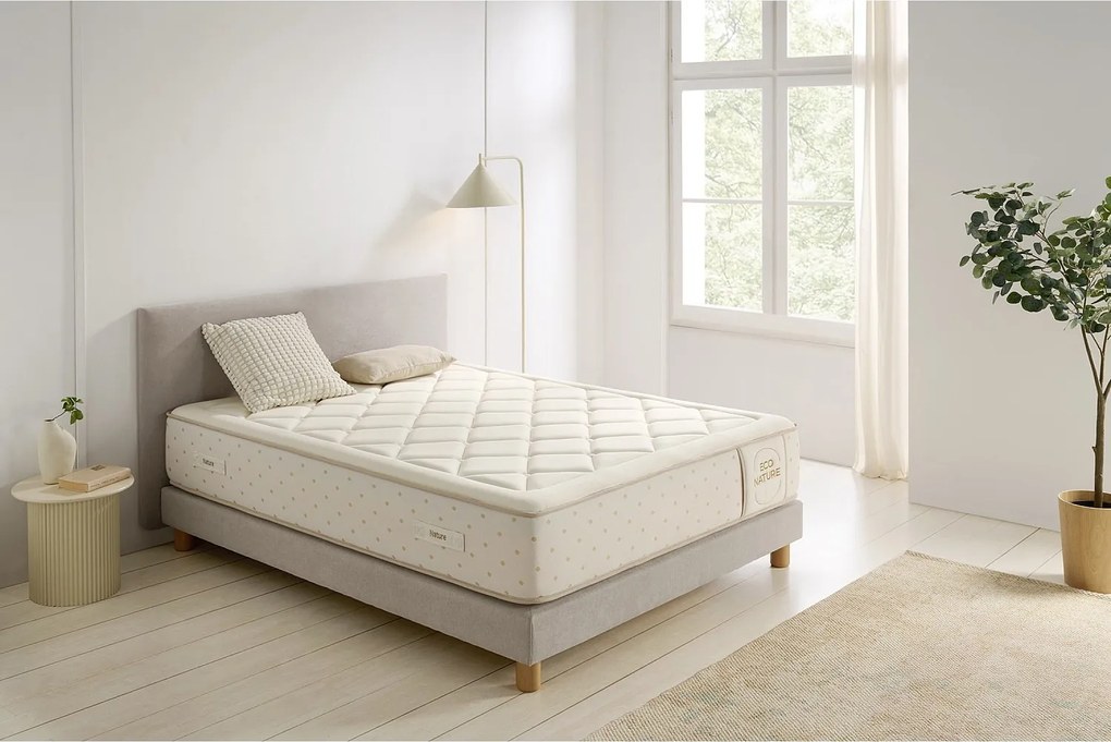 Materac Sprężyny kieszeniowe Eco Nature Spring, 140x190 cm -Moonia