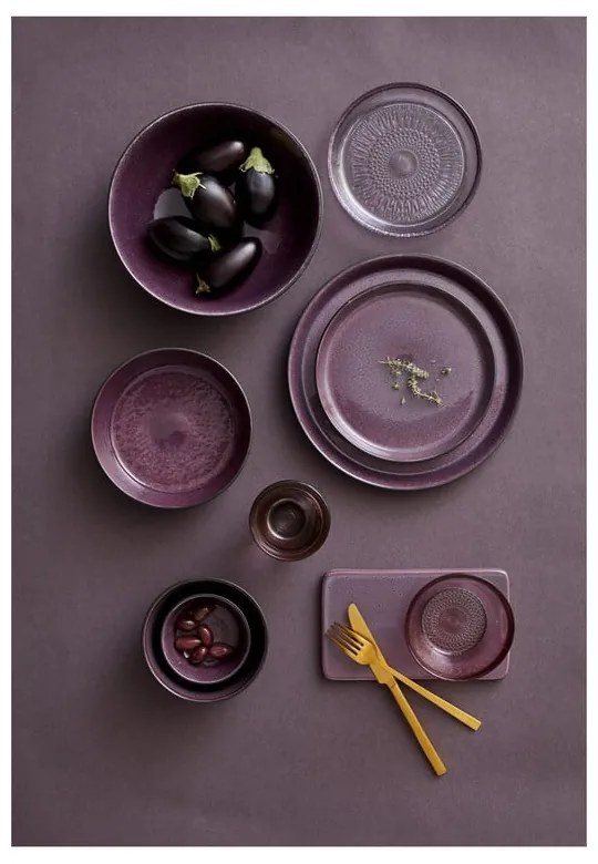 Czarna/fioletowa kamionkowa miska 1 l Gastro Black/Purple – Bitz