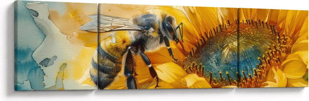 Obraz - Pszczoła, akwarela (170x50 cm)