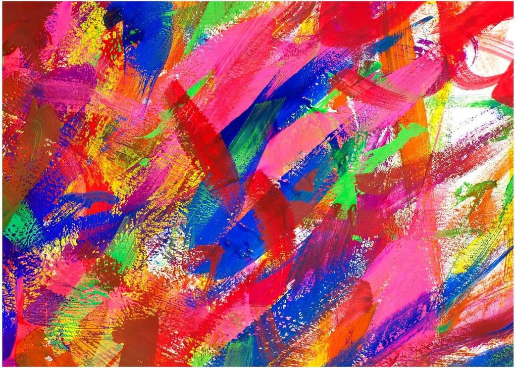 Obraz na szkle - Kolorowa abstrakcja (70x50 cm)