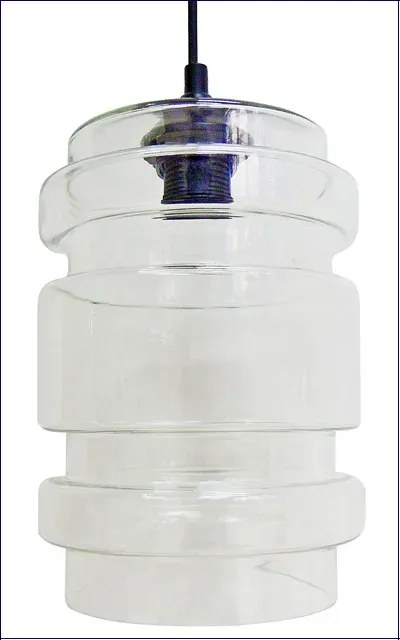 Szklana pojedyncza lampa wisząca bezbarwna - Z044 L4-M90