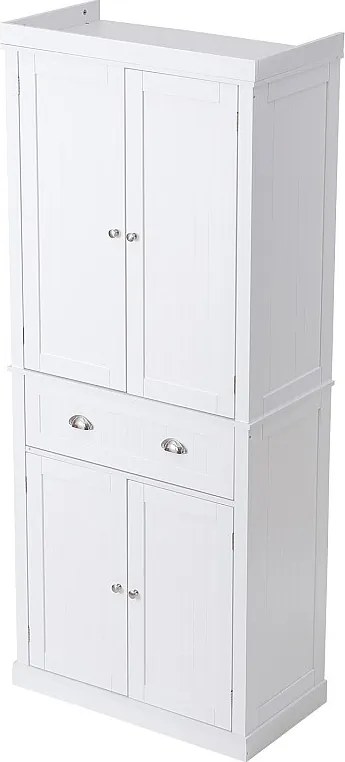 Szafa SucceBuy do Spiżarni Kuchennej 183cm, 4 Drzwi, 3 Regulowane Półki, Przechowywanie, Zaprojektowana dla Dużych Rodzin i Restauracji