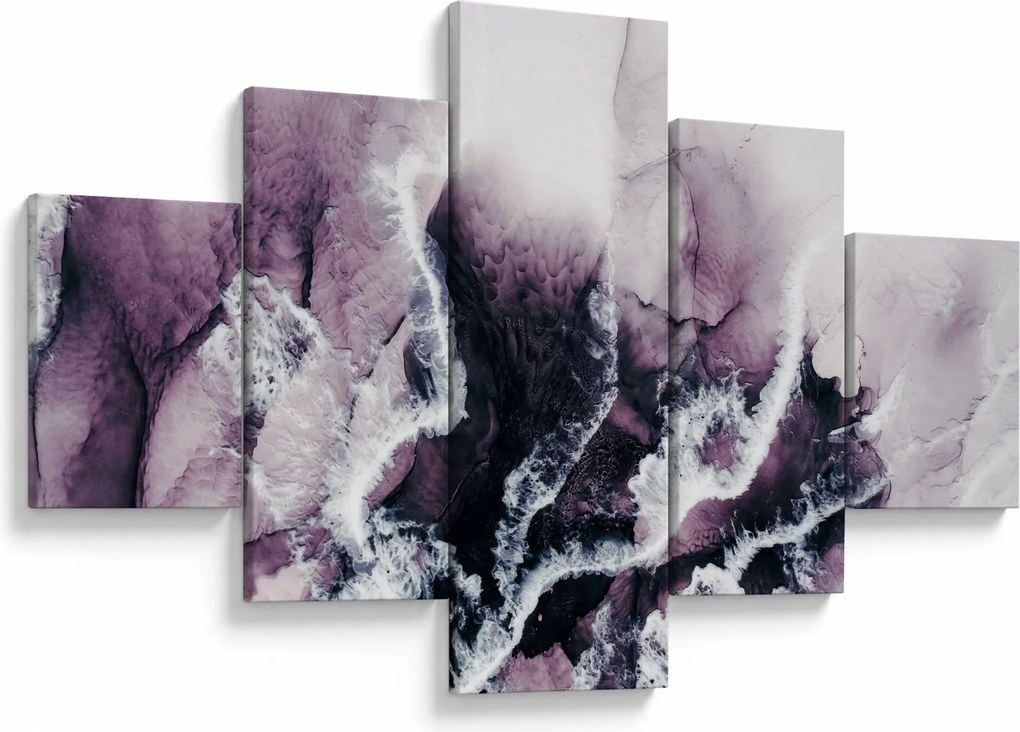 Obraz - Fioletowy marmur N⁰2 (125x70 cm)
