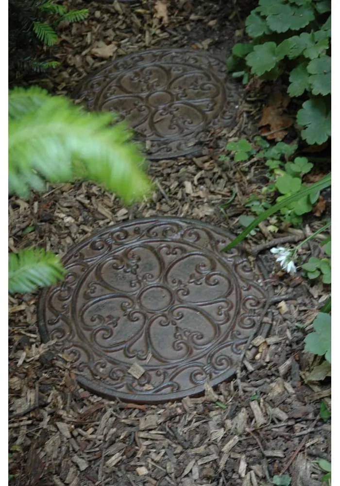 Metalowa płytka na ścieżkę ogrodową Ornament – Esschert Design