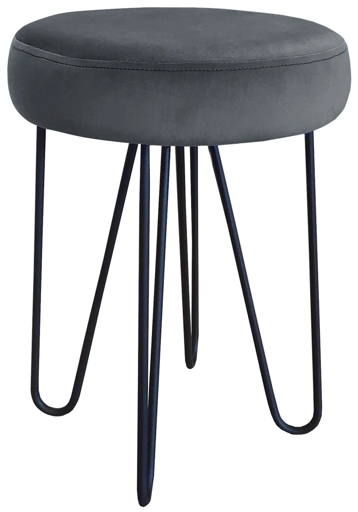 Taboret Venus HAIRPIN noga czarna BL14