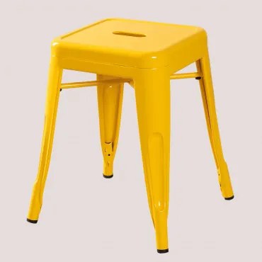Niski Stołek 45 Cm Sztaplowany Ze Stali Lix Freesia - Sklum