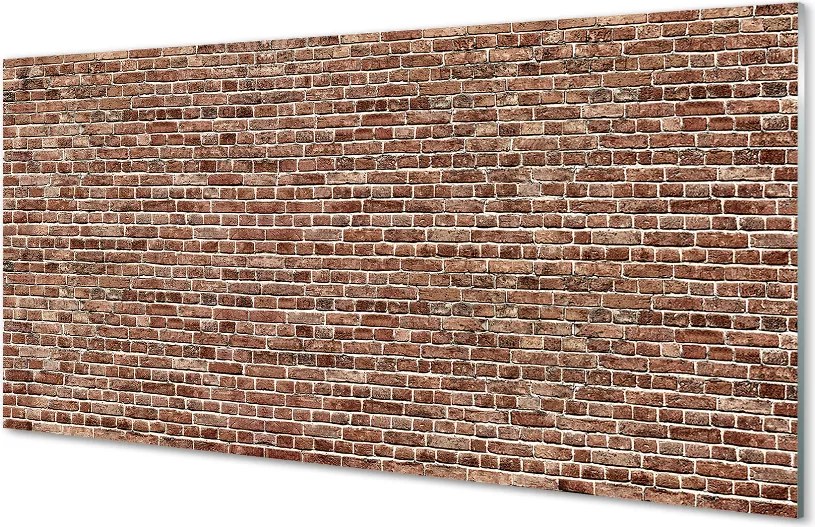 Szkło do Kuchni na Ścianę Dekoracyjny Mur Ceglany