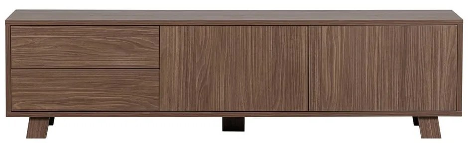 Naturalna szafka pod TV w dekorze orzecha 160x42 cm Seppe – WOOOD