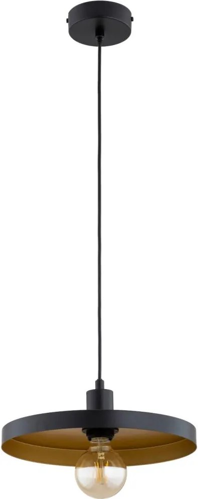 Lampa wisząca na lince LITO 1xE27/15W/230V czarny