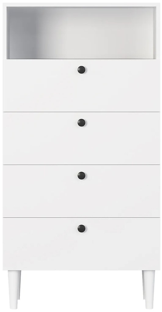 Komoda z szufladami DULLUM 60x115cm, biała
