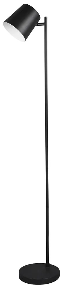 Lampa podłogowa czarna, ładowana, z wbudowanym LED, 4-stopniowy ściemniacz - Mateo Nowoczesny Oswietlenie wewnetrzne