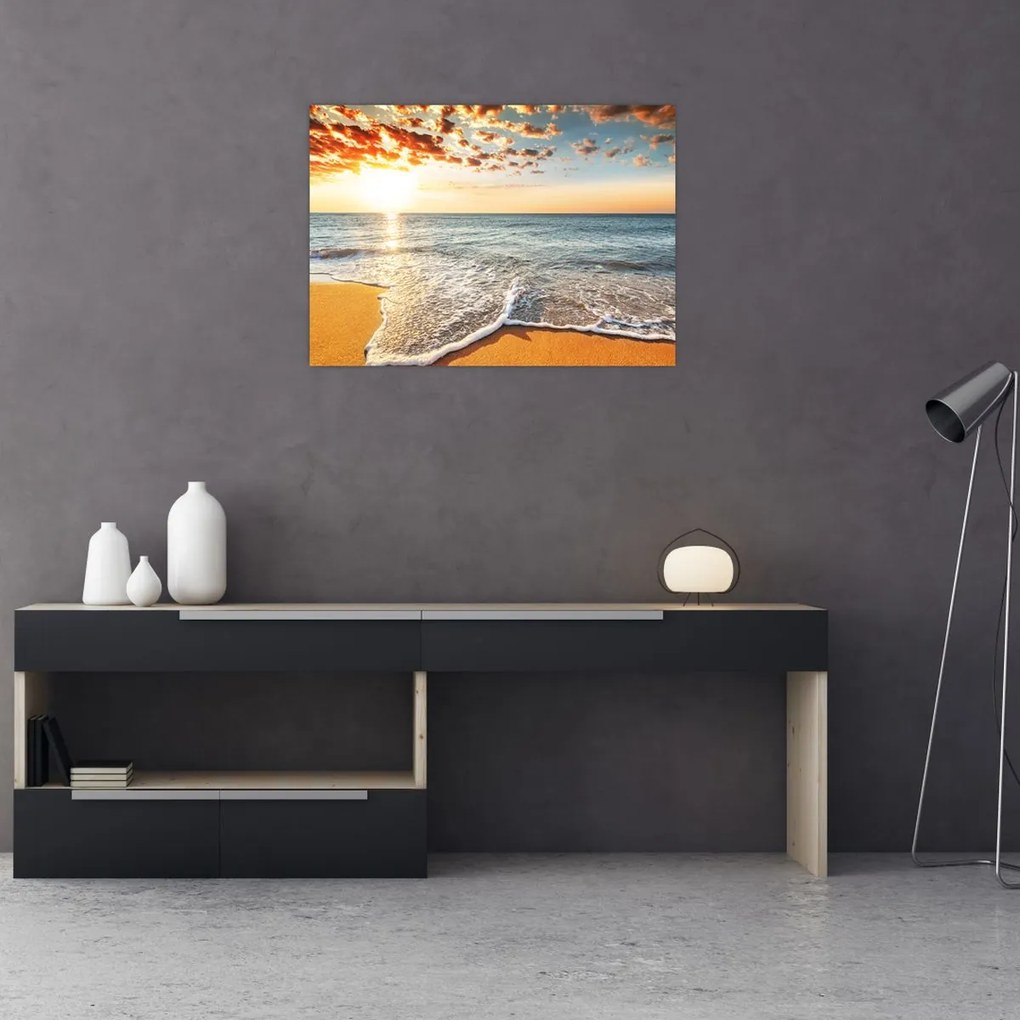 Obraz na szkle - Wschód słońca (70x50 cm)