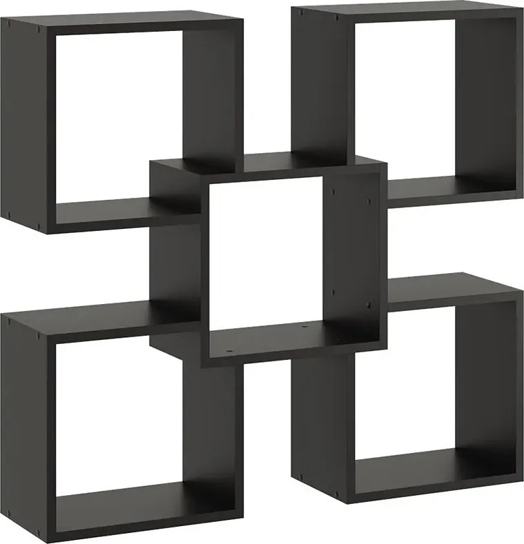 Czarna Minimalistyczna Półka Ścienna W2-L12