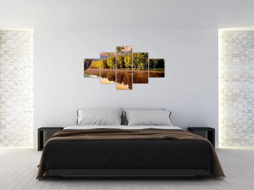 Obraz - Za rzeką (125x70 cm)