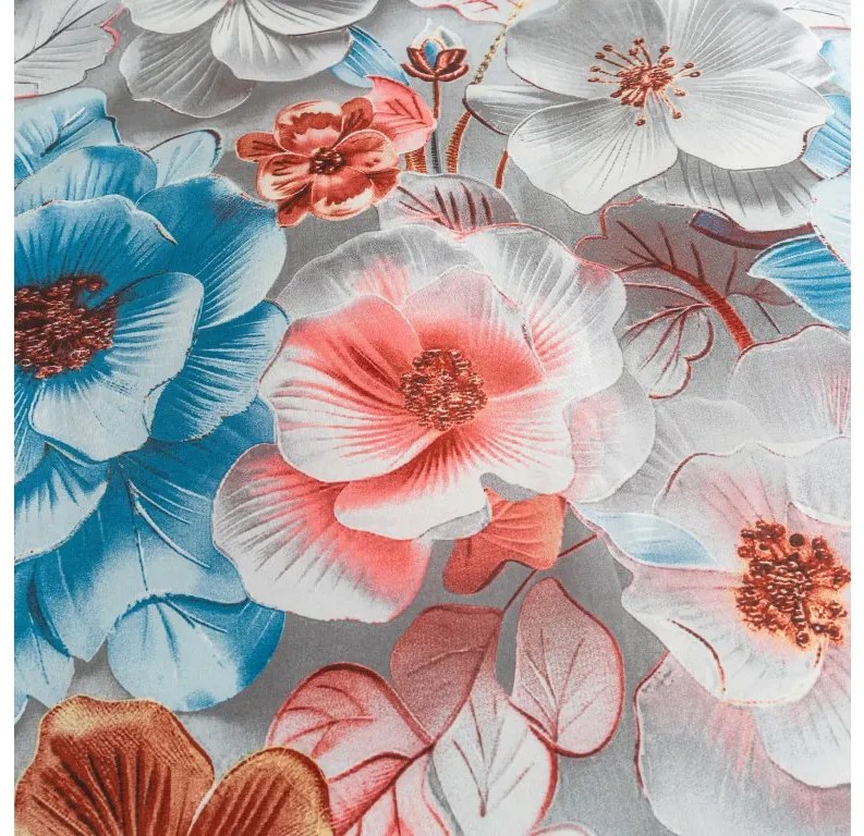 PrzytulneMieszkanie.pl PrzytulneMieszkanie.pl Pościel z mikrowłókna BLOSSIVA szara Rozmiar pościeli: 70 x 90 cm | 140 x 220 cm