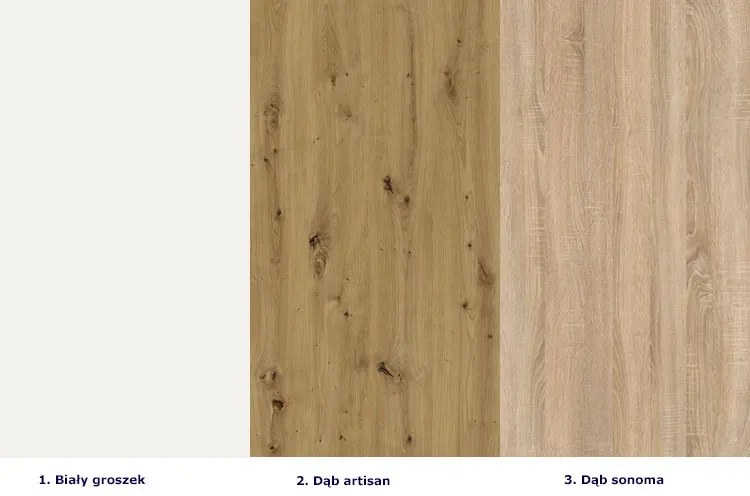 Komplet 7 szafek kuchennych 240 cm dąb artisan S6-F87