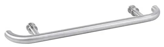 Uchwyt drzwiowy 70x4 cm stal nierdzewna/srebrny