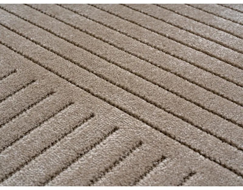Dywan uniwersalny Nova 3D Geometria beżowy 120 cm x 170 cm