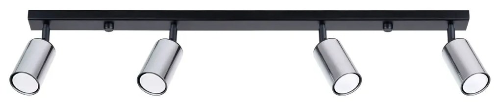 Listwa oświetleniowa WINX 4L czarna/chrom SOLLUX  LIGHTING