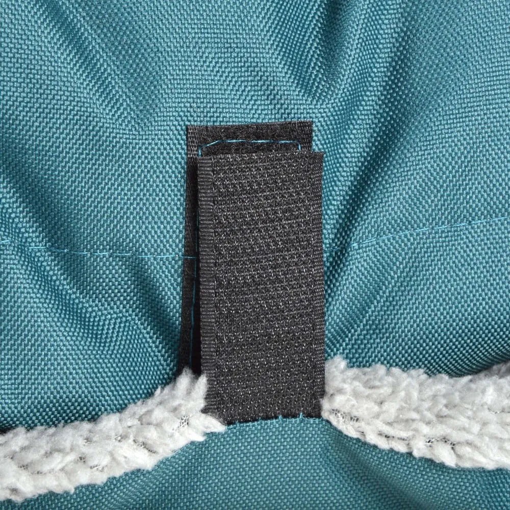 Niebieskie legowisko podróżne dla psów z materiału sherpa 80x50 cm Essentiel – Love Story
