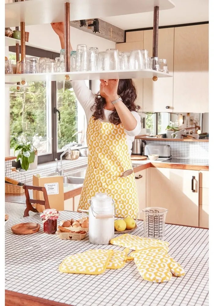 Bawełniane rękawice kuchenne zestaw 2 szt. Geo – Tiseco Home Studio