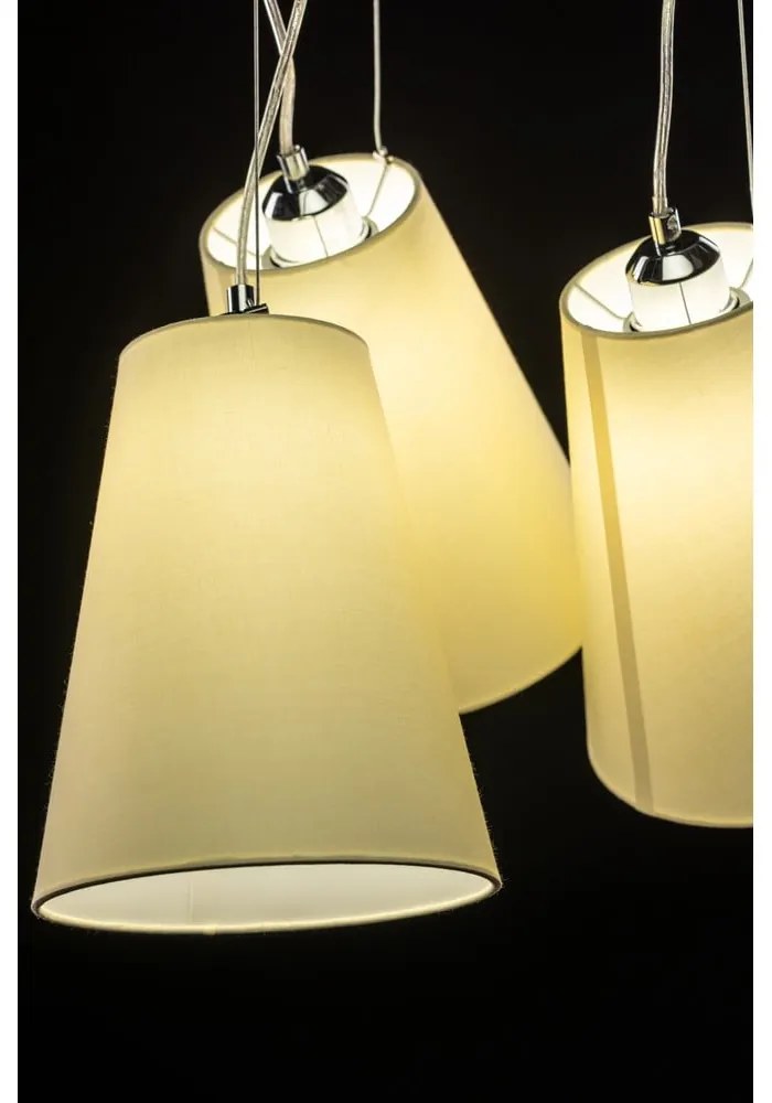 Kremowa lampa wisząca ø 46 cm Kasel – GTV