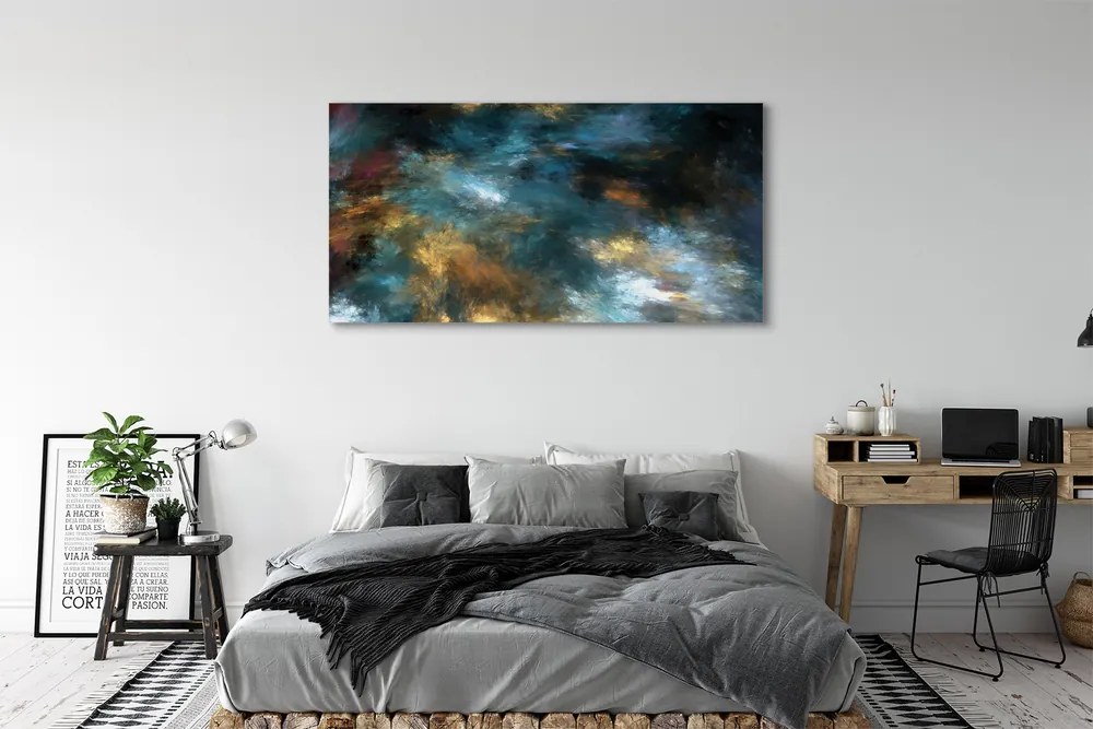 Zdjęcie na płótnie Abstrakcyjne Kolorowe Mazaje