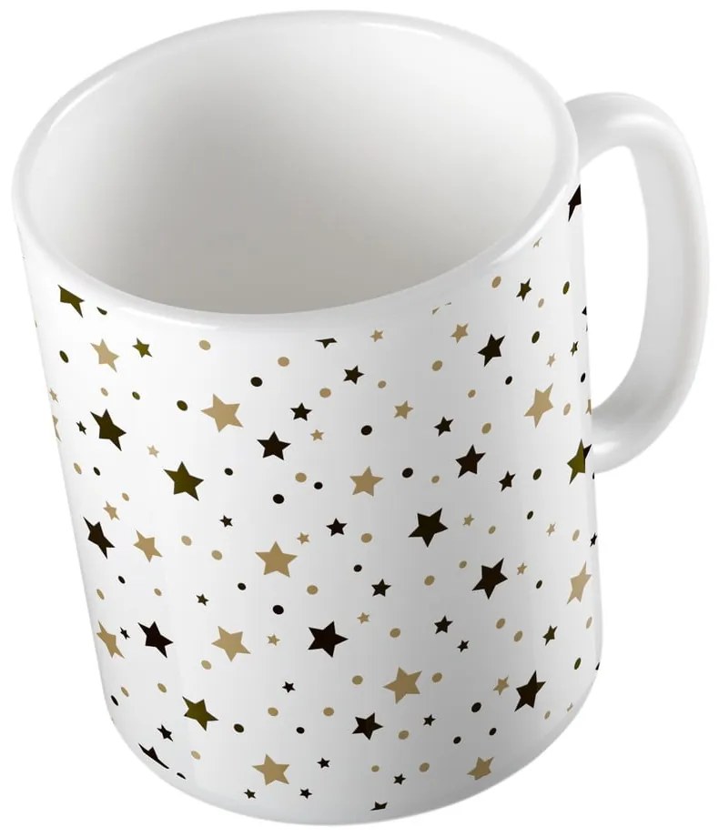 Biały ceramiczny kubek ze świątecznym motywem 330 ml – Butter Kings