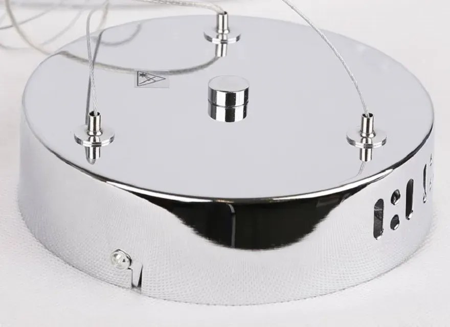 Chromowana lampa wisząca okrąg 40 cm LED - V083 W0-F32