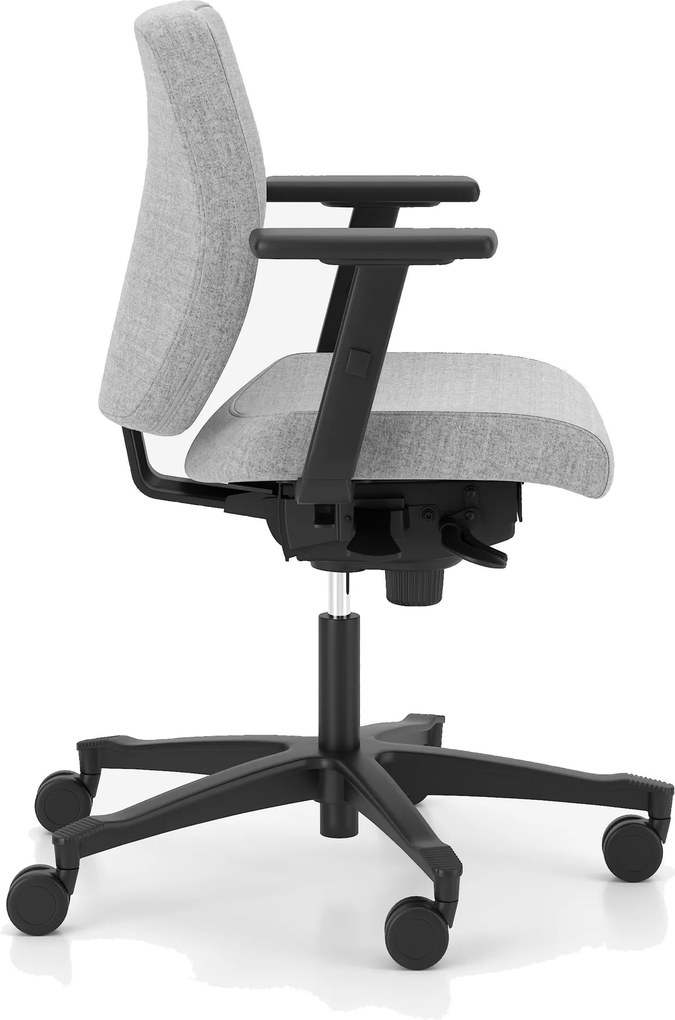 Obrotowe krzesło do biura Bjarg Swivel Chair LB UPH niskie oparcie