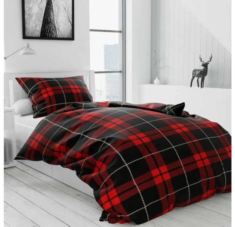 PrzytulneMieszkanie.pl PrzytulneMieszkanie.pl Pościel z mikrofibry ALBURY czerwona Rozmiar pościeli: 70 x 90 cm | 140 x 220 cm