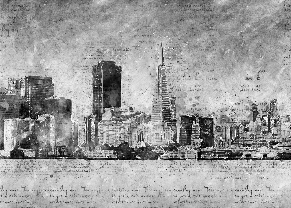 Obraz - Miasto sztuki kawowej (70x50 cm)