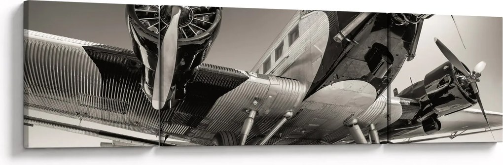 Obraz - Historyczne samoloty (170x50 cm)
