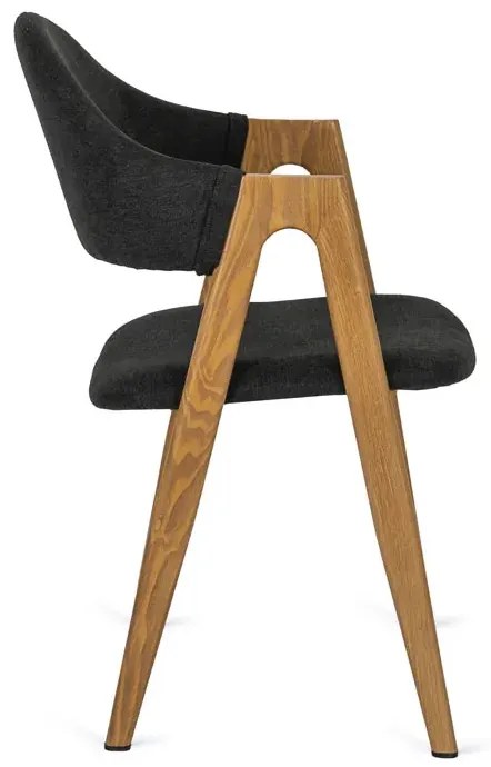 Czarne nowoczesne krzesło do stołu - Sigo