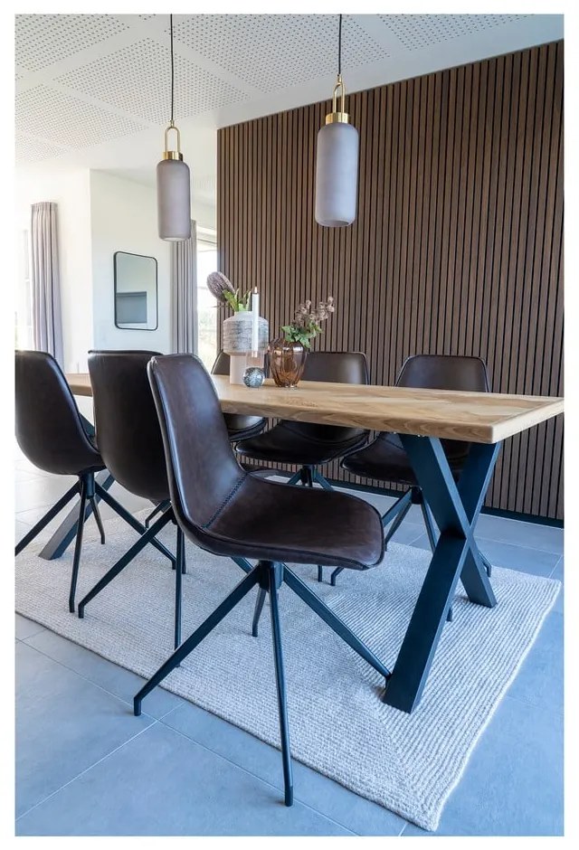 Brązowe krzesła zestaw 2 szt. Monaco – House Nordic