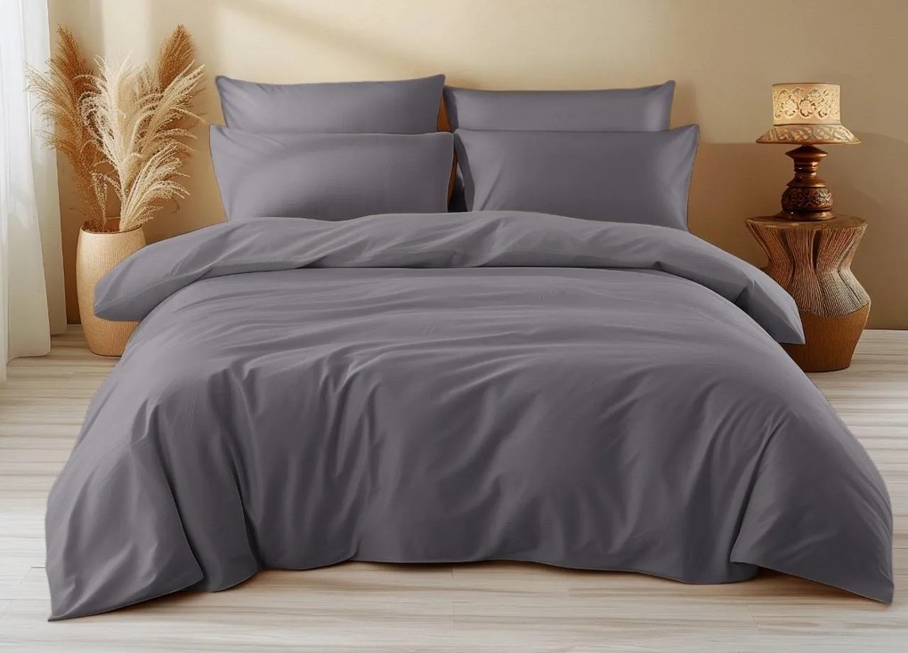 PrzytulneMieszkanie.pl PrzytulneMieszkanie.pl Bawełniana pościel DENYX szara Rozmiar pościeli: 70 x 90 cm | 140 x 200 cm