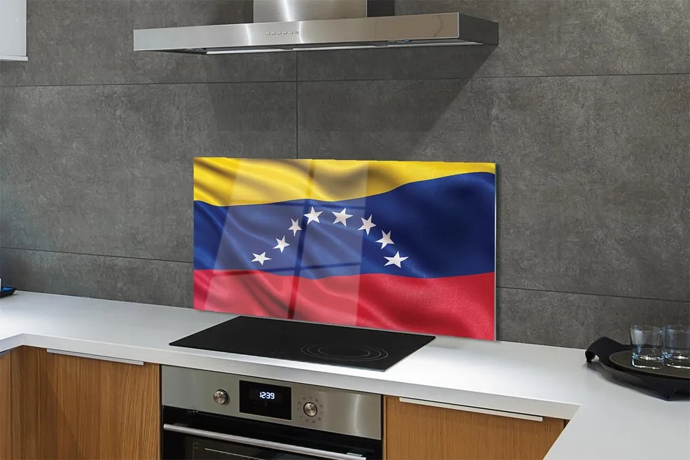 Szklany Panel Narodowa Flaga Wenezueli