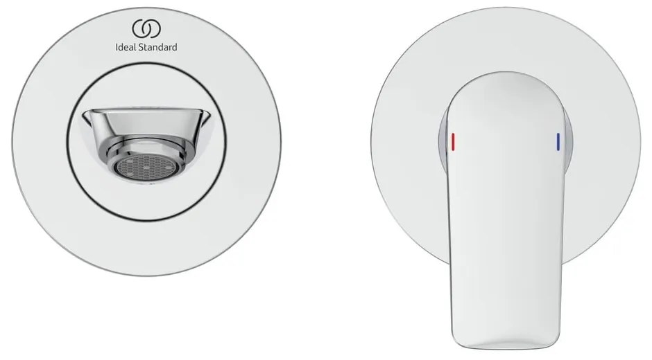 Umywalkowa bateria podtynkowa w kolorze srebra z połyskiem Connect Air – Ideal Standard