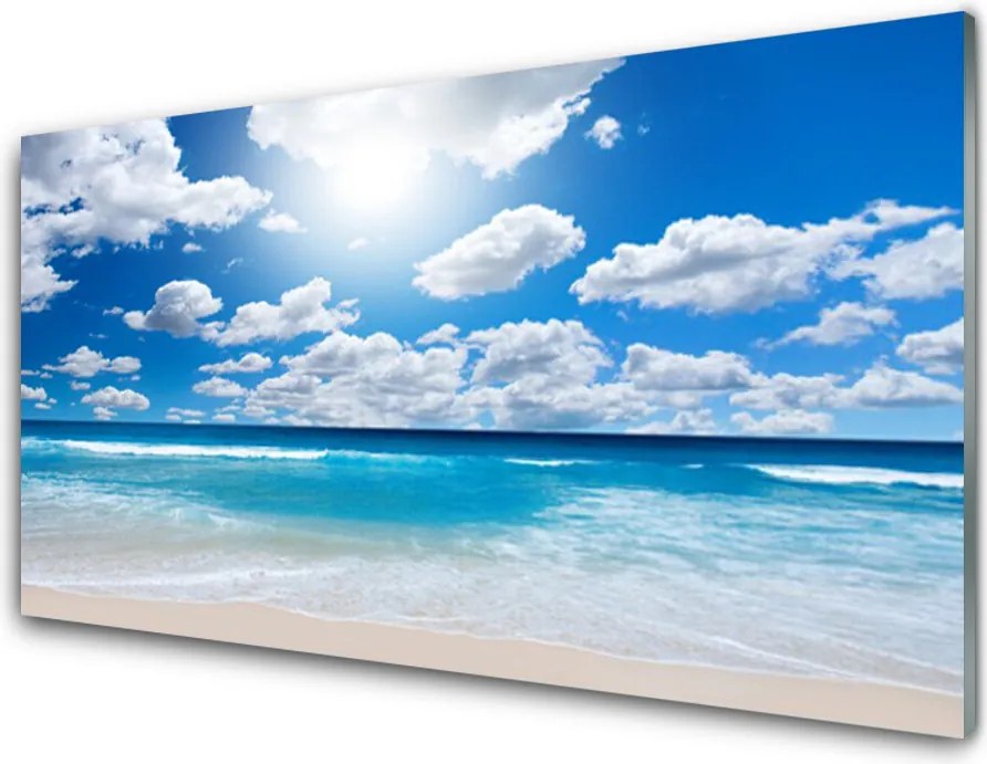 Panel nad blat kuchenny Nadmorskie Niebo O Zmierzchu